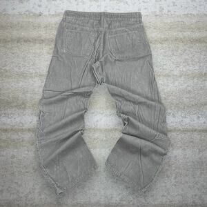 Vintage Y2K Merona Corduroy Pants 34x30 Baggy Wide Leg Fit Light Tan Cotton